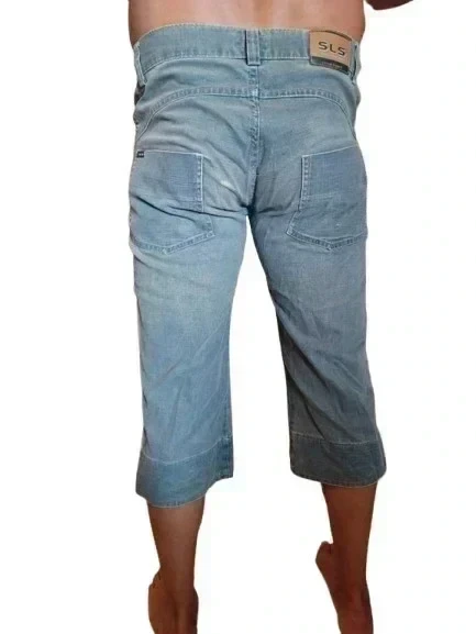 Calções de Ganga Azul t39 Salsa